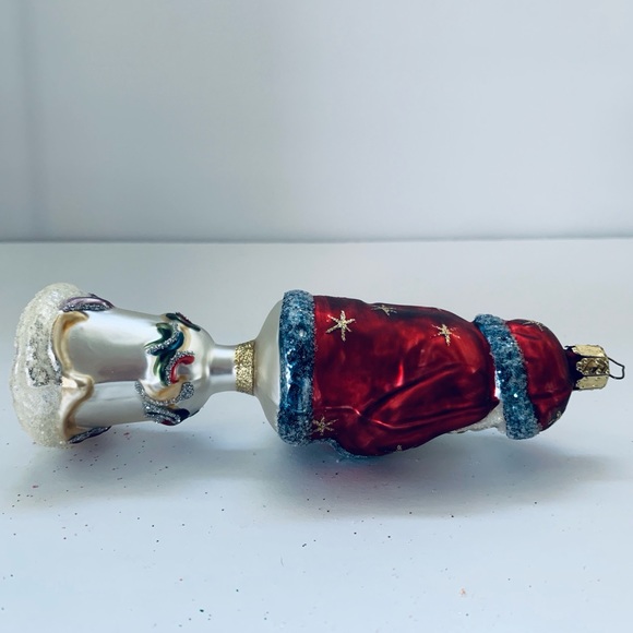 Vintage Germany Santa Bell Glass Ornament - Picture 7 of 8